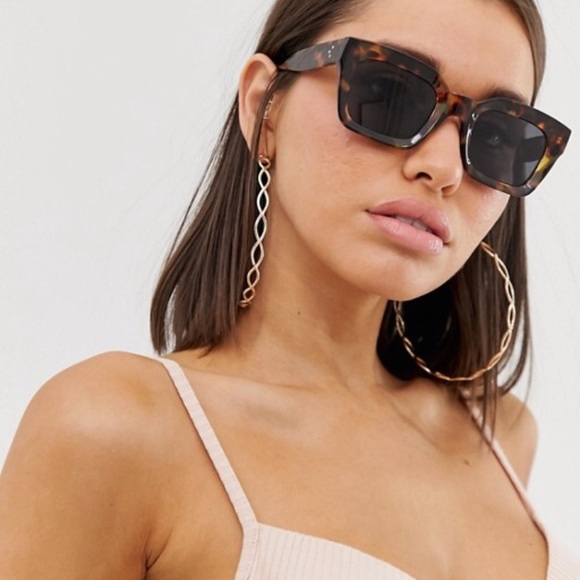 Aj Morgan Accessories Tortoiseshell Square Framed Sunglasses